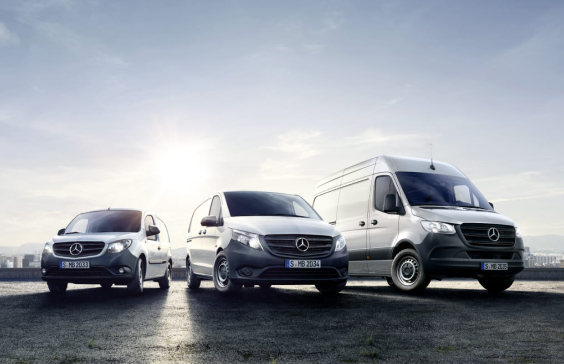Three Mercedes-Benz Vans